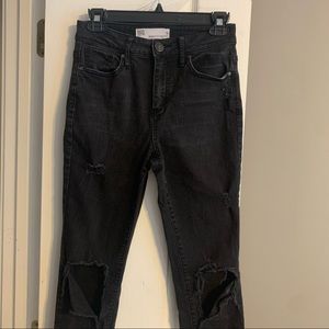 Black high waisted jeans